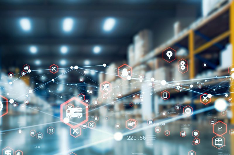 Distribution,Center,And,Communication,Network,Concept.