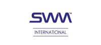 SWM International Logo of SWM International with stylized blue letters 'SWM' above the word 'INTERNATIONAL' in capital letters, centered with horizontal lines above and below the word.