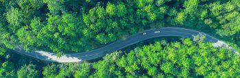 Electric cars to protect the environment and transportation road Electric cars to protect the environment and transportation road